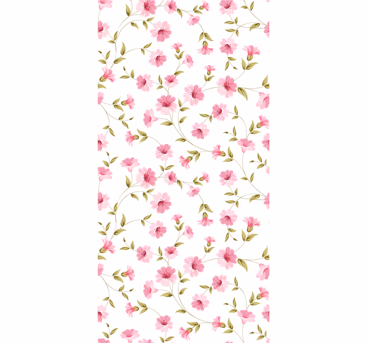 Tapet flori motiv floral de viță de vie - TenStickers