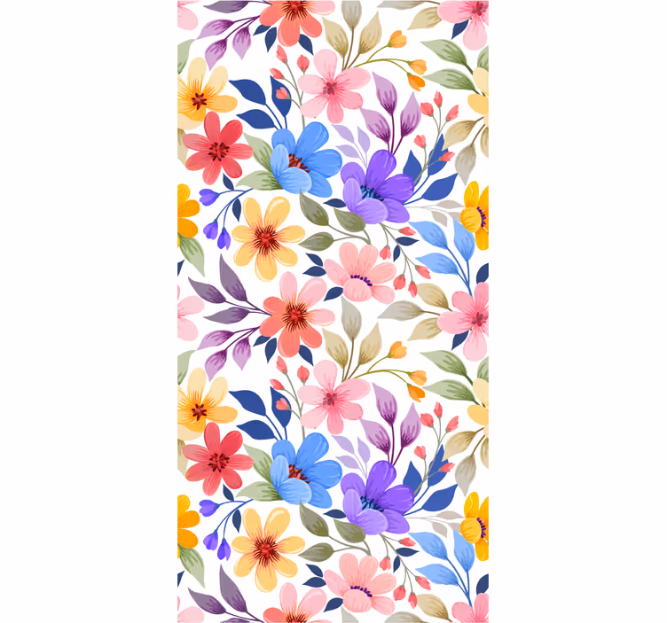 Tapet flori floare florală - TenStickers