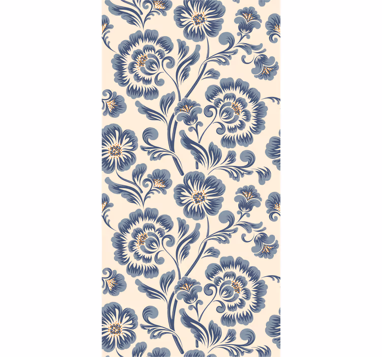 Tapet floral eleganță florală ornamentată - TenStickers