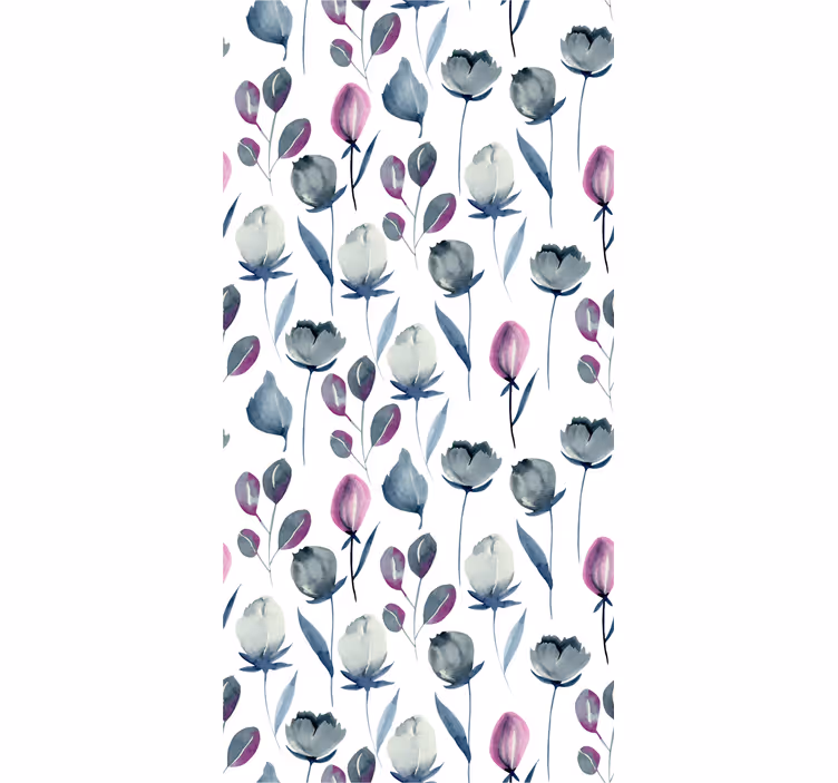 Tapet flori acuarele florale - TenStickers