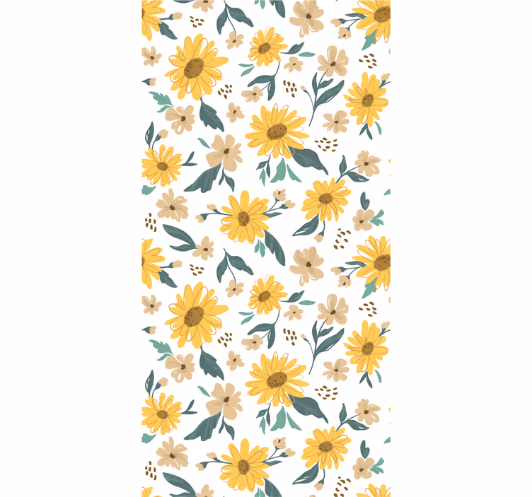 Tapet flori matrice florală - TenStickers