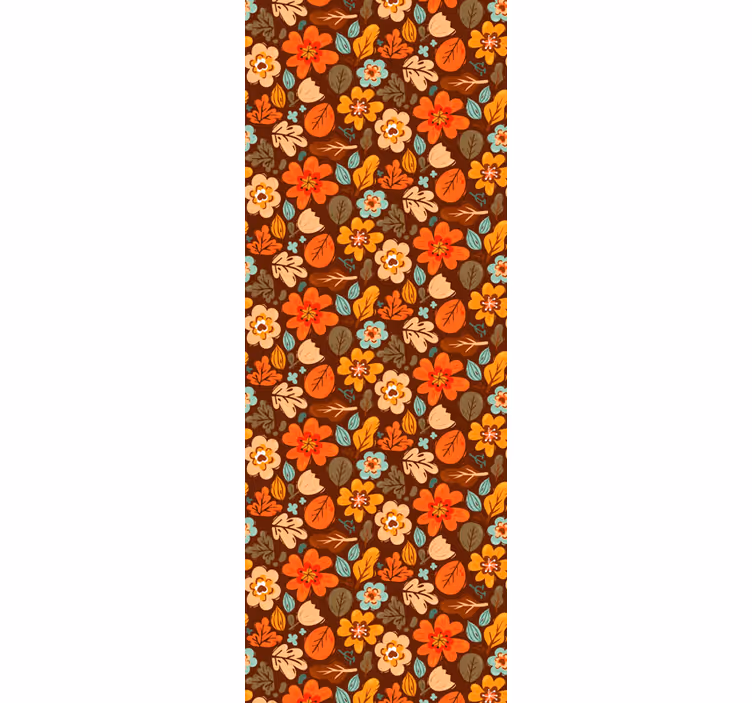 Tapet flori motive florale de toamnă - TenStickers