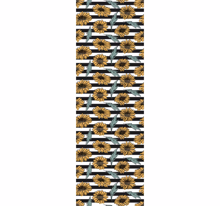 Tapet floral dungi de floarea soarelui - TenStickers