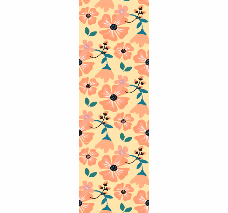 Tapet flori model de înflorire florală - TenStickers