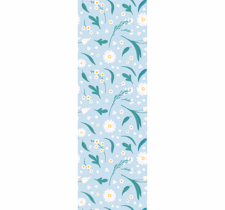 Tapet flori margarete care cad flori - TenStickers