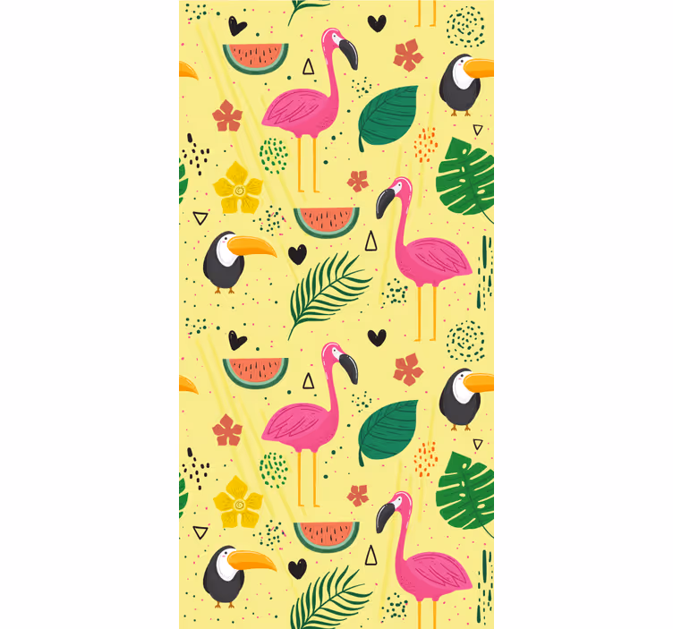 Tapet păsări motive de păsări tropicale - TenStickers