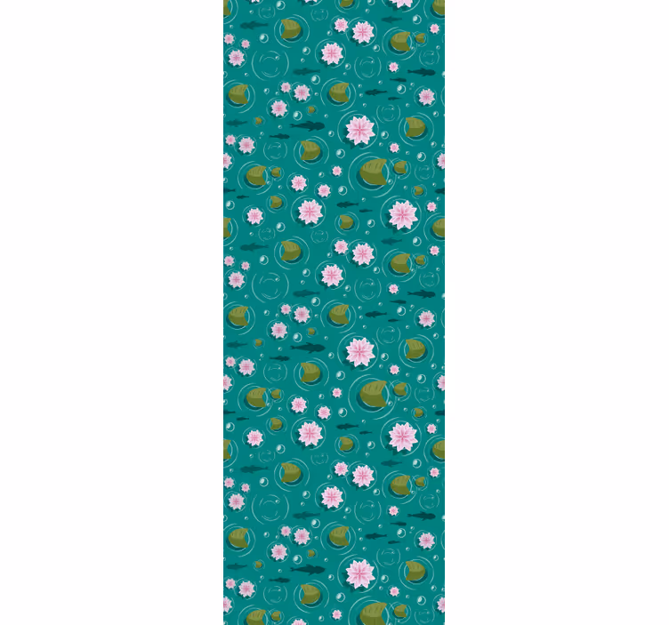 Tapet desen animat floare de lotus - TenStickers