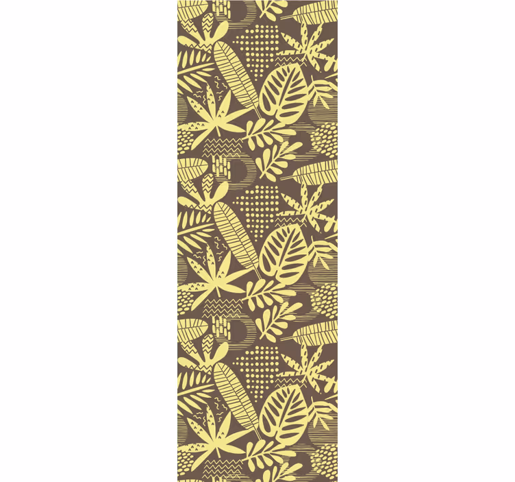 Tapet de frunze model cu motive botanice - TenStickers