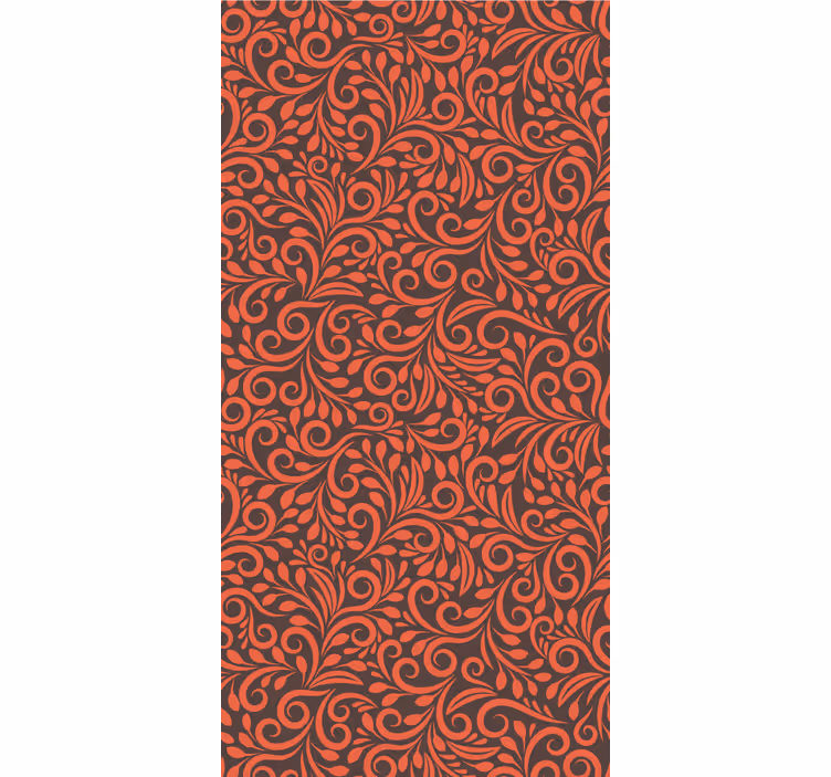 Tapet floral vârtejele ornamentate - TenStickers