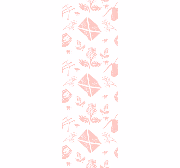 Tapet ornamental botanice geometrice - TenStickers