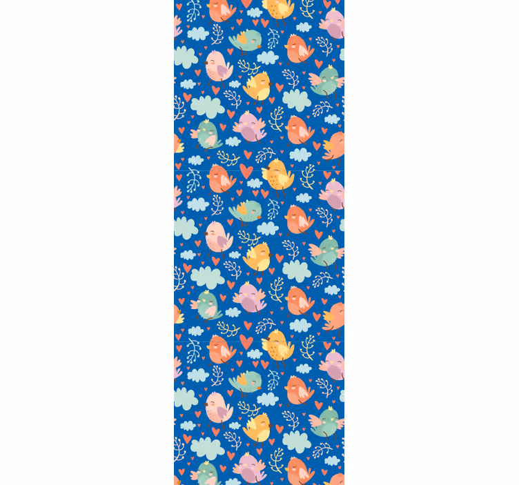 Tapet păsări prieteni colorati - TenStickers