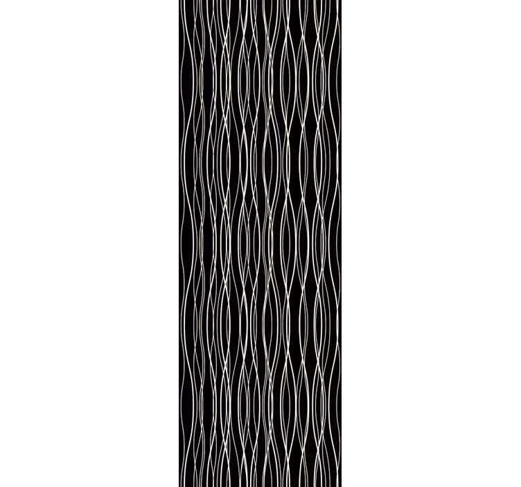 Tapet vertical linii curbilinii - TenStickers