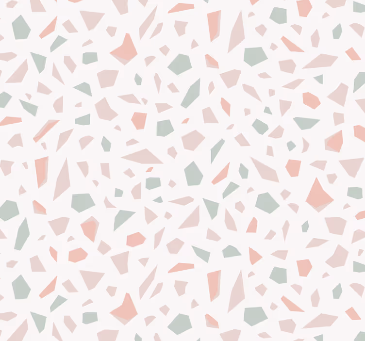 Tapet geometric inspirație din terrazzo - TenStickers