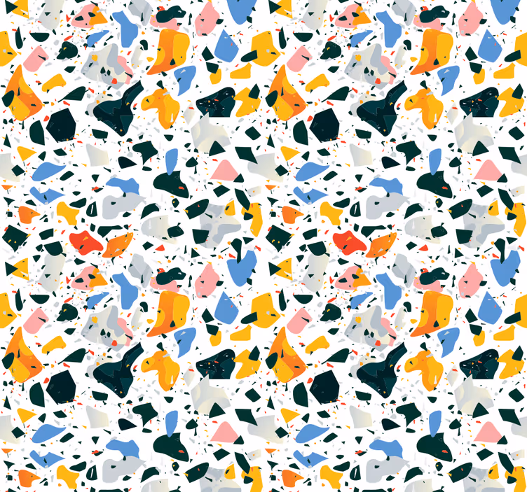 Tapet textură terrazzo colorat - TenStickers