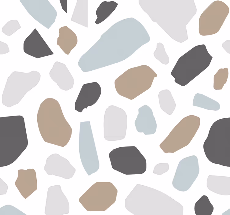 Tapet piatră terrazzo gri - TenStickers