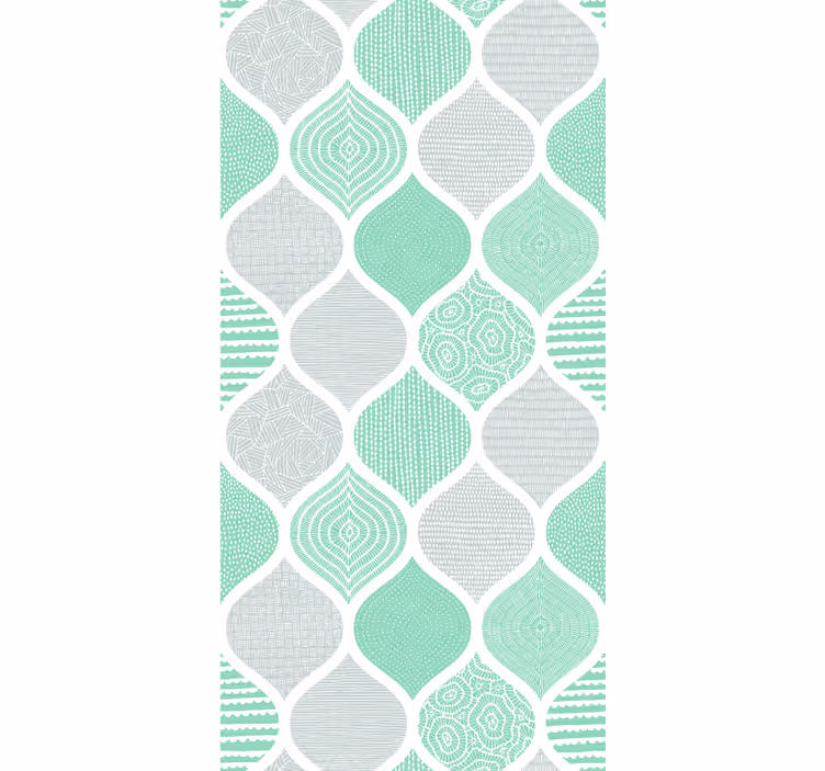 Desene geometrice și forme tapet modern - TenStickers