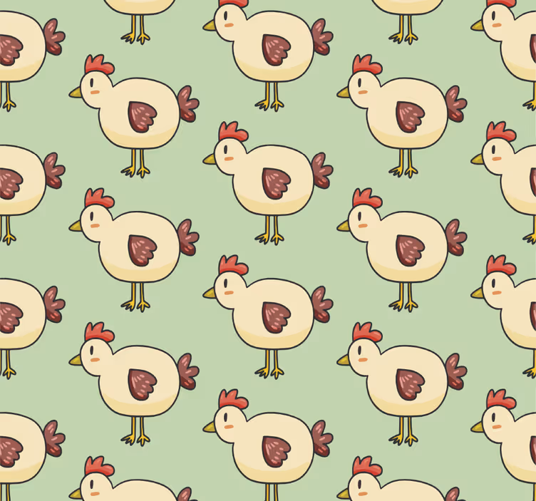 Tapet de animale model de pui - TenStickers
