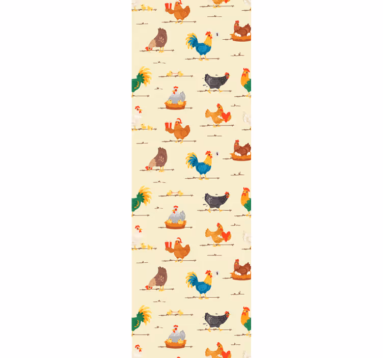 Tapet de animale pui din belșug - TenStickers