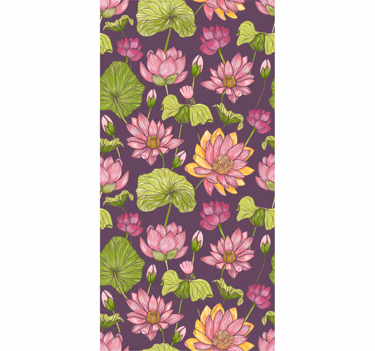 Tapet flori model de înflorire botanică - TenStickers