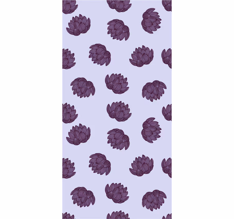 Tapet flori simplitatea modelului floral - TenStickers