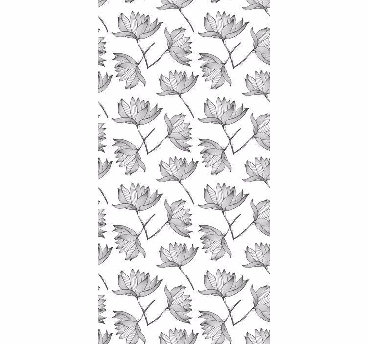 Tapet flori schițe botanice - TenStickers