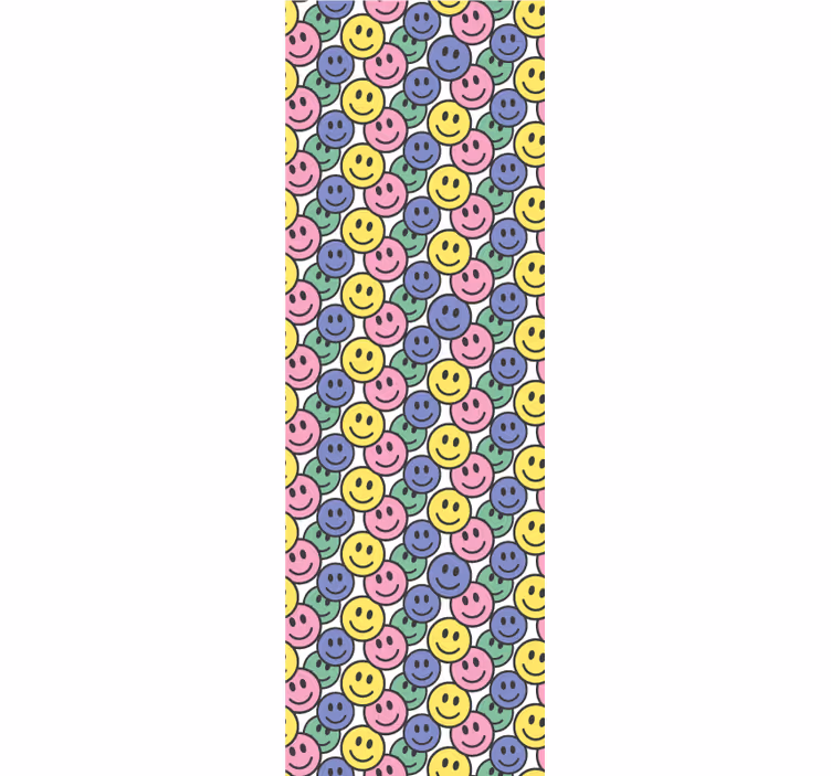 Tapet de artă model zâmbitor - TenStickers
