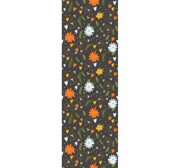 Tapet flori motiv de bucurie florală - TenStickers