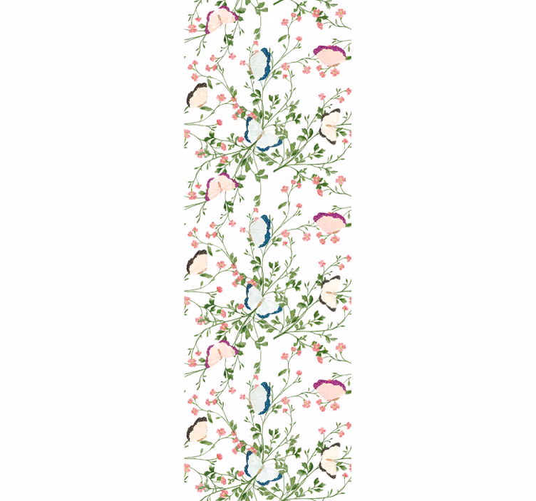 Tapet floral fluture botanic - TenStickers
