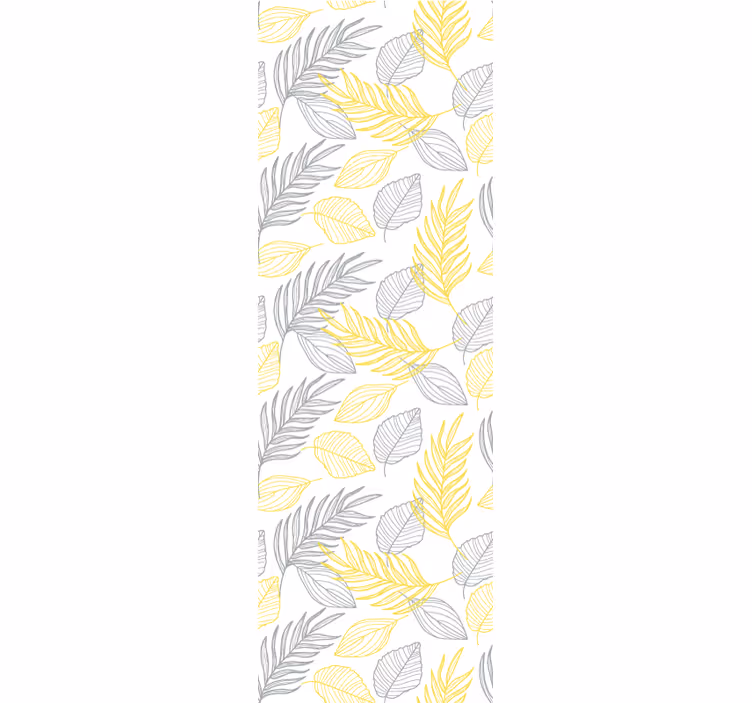 Tapet de frunze model botanic cu frunze - TenStickers