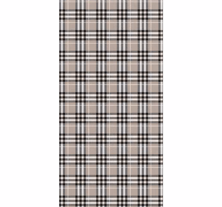 Tapet tradițional tartan gri scoțian - TenStickers