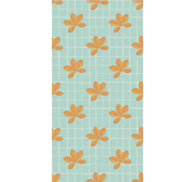 Tapet flori model de grilă florală - TenStickers