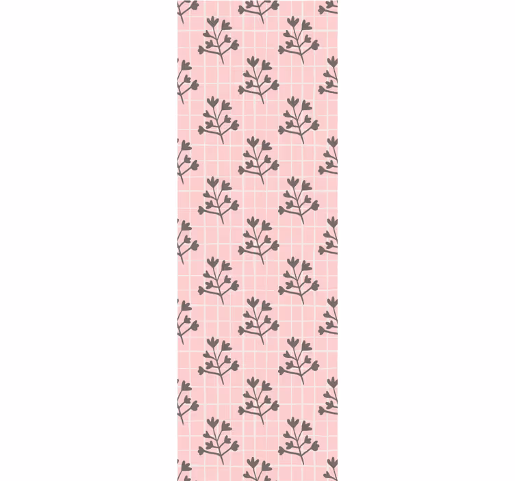 Tapet de frunze model de grilă botanică - TenStickers