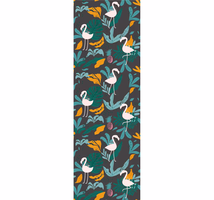 Tapet de animale scena flamingo tropical - TenStickers