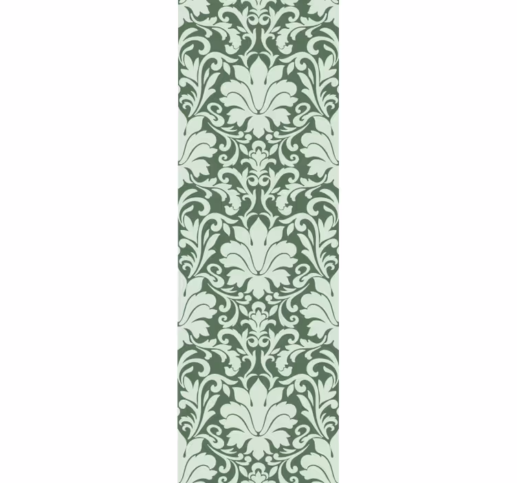 Tapet abstract verde ornamental smarald - TenStickers