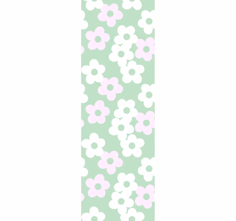 Tapet flori accent cu model floral - TenStickers