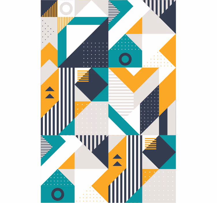 Tapet geometric ansamblu geometric - TenStickers