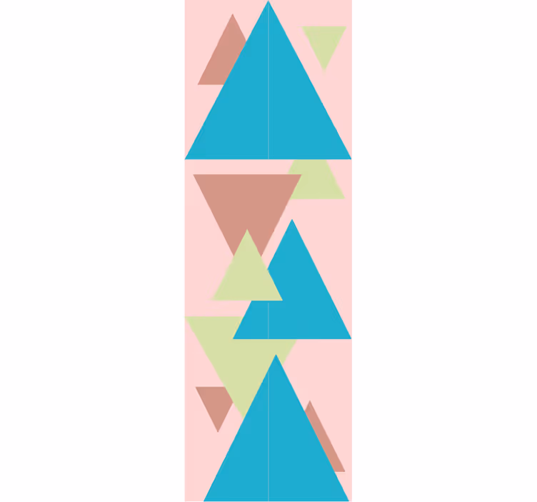 Tapet geometric mural cu forme geometrice - TenStickers