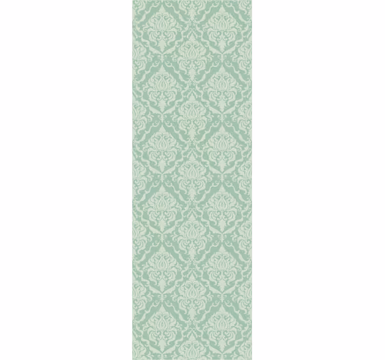 Tapet ornamental elegant cu model verde - TenStickers