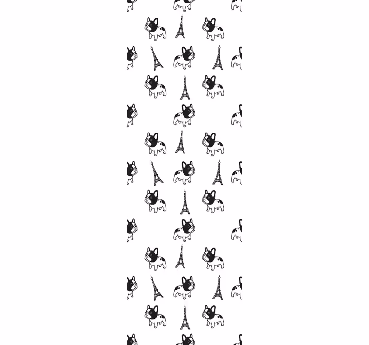 Câine tapet câini parizieni - TenStickers