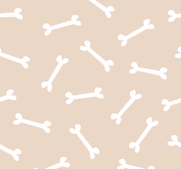 Oase de câine pe fundal bej - TenStickers