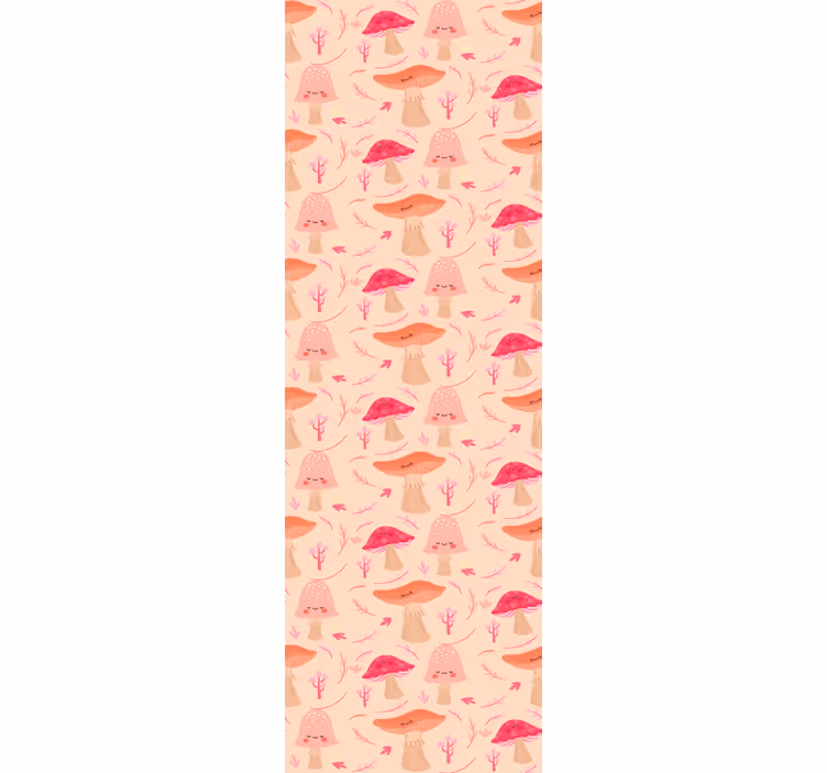 Tapet ornamental ciuperci capricioase - TenStickers