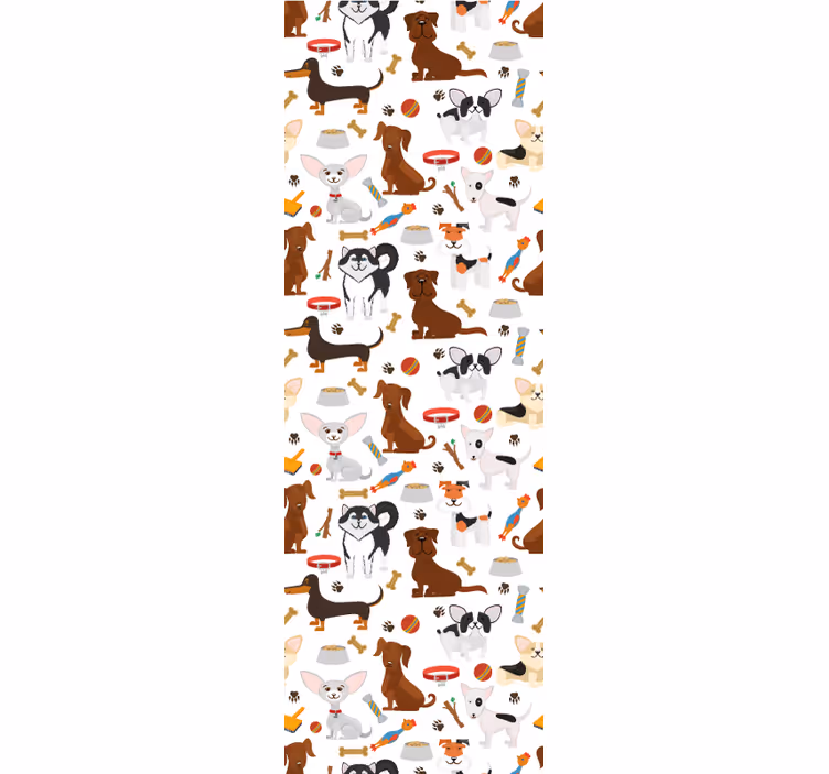 Câine tapet caractere canine - TenStickers