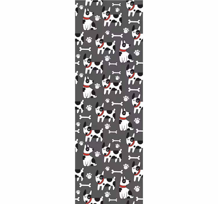 Câine tapet ilustrație canin jucăuș - TenStickers