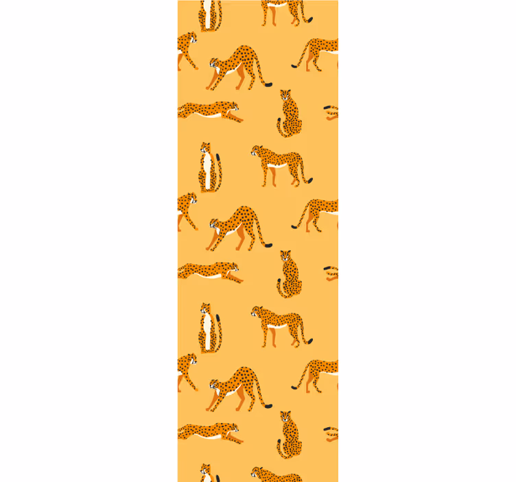 Tapet de animale leoparzi jucăuși - TenStickers