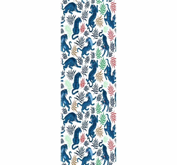 Tapet de animale motivul tigrului tropical - TenStickers