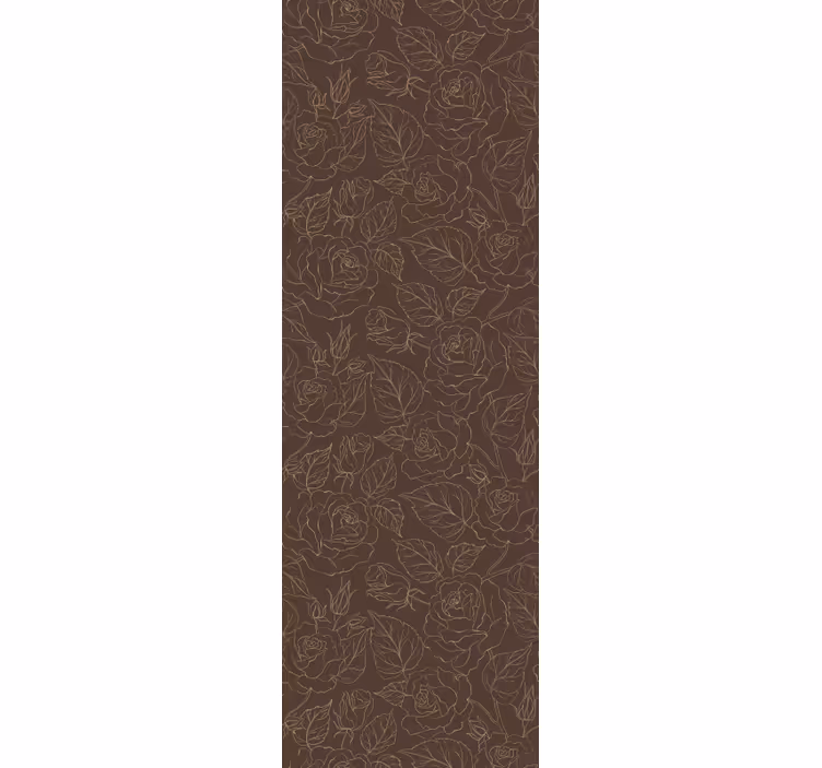 Tapet flori model minimalist trandafiri - TenStickers