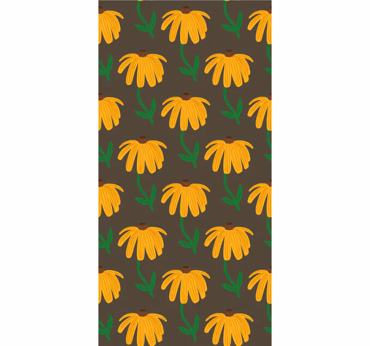 Tapet flori model emblema floral - TenStickers