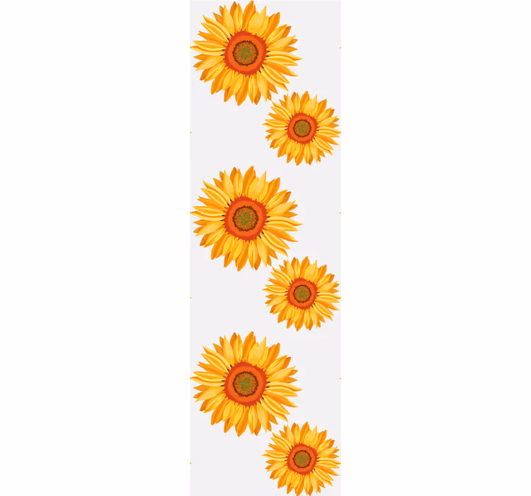 Tapet flori matrice de floarea soarelui - TenStickers