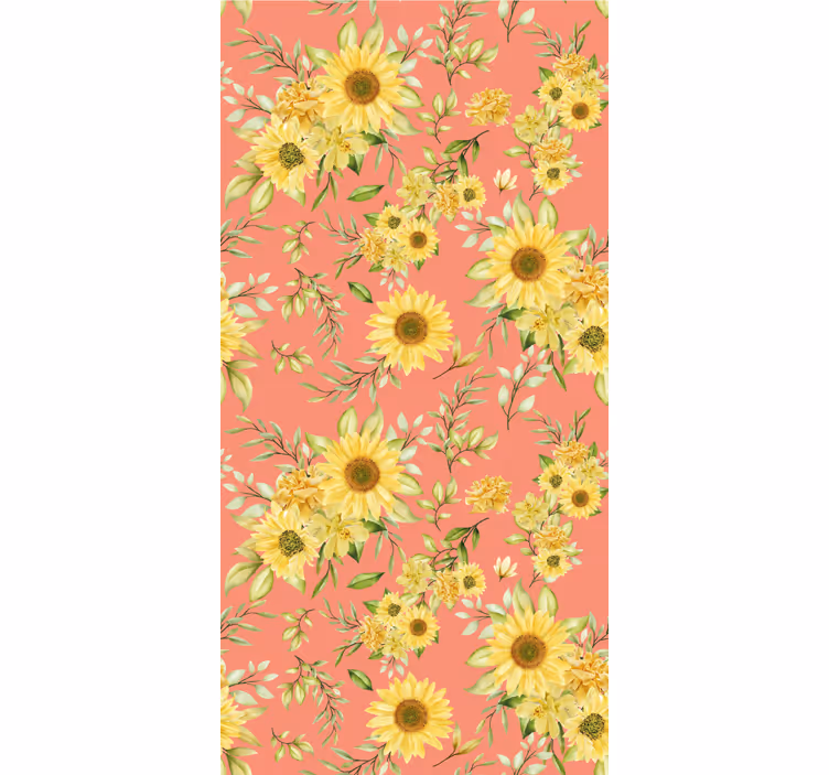 Tapet flori flori de floarea soarelui - TenStickers