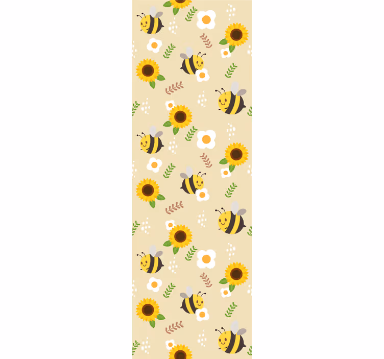 Tapet de animale floarea-soarelui zgomotos - TenStickers